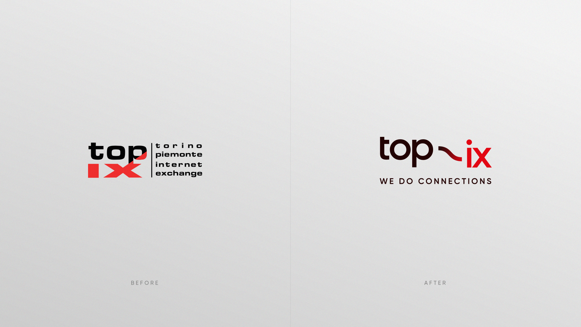 vecchio e nuovo logo di top-ix