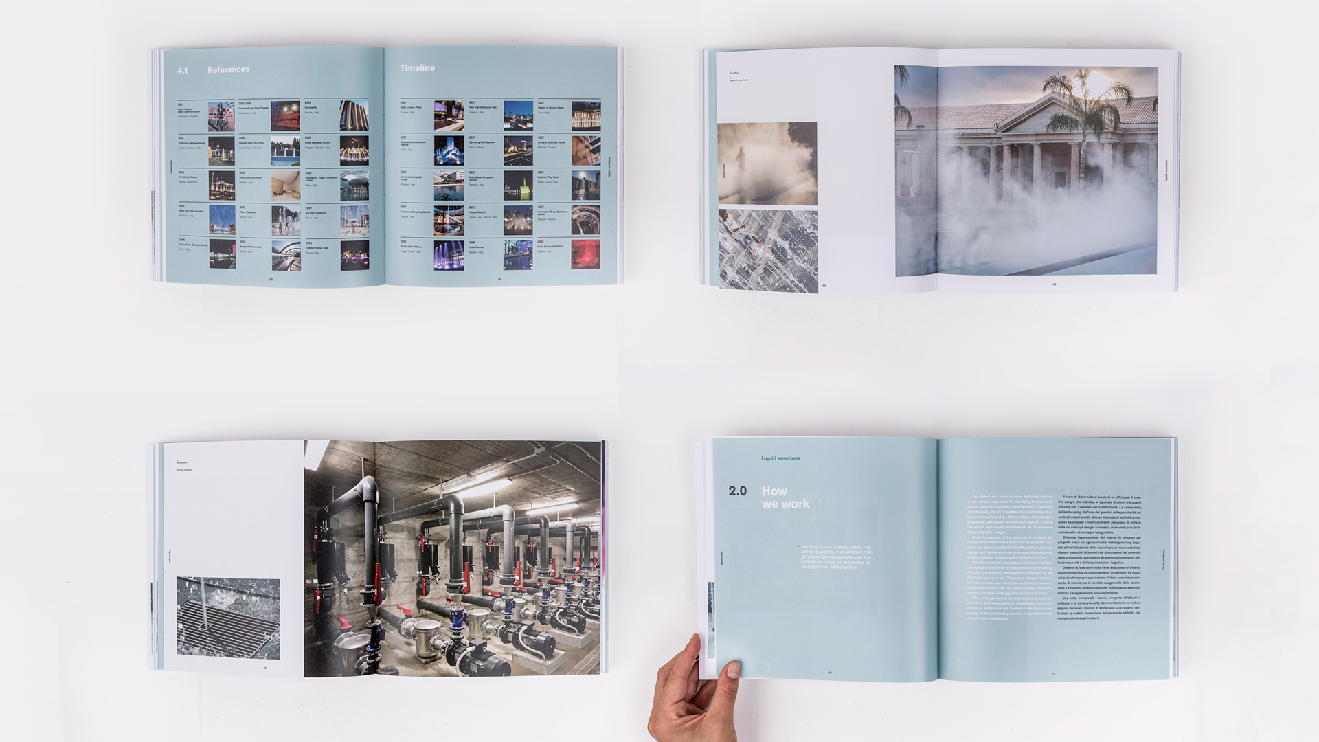 watercube book spread