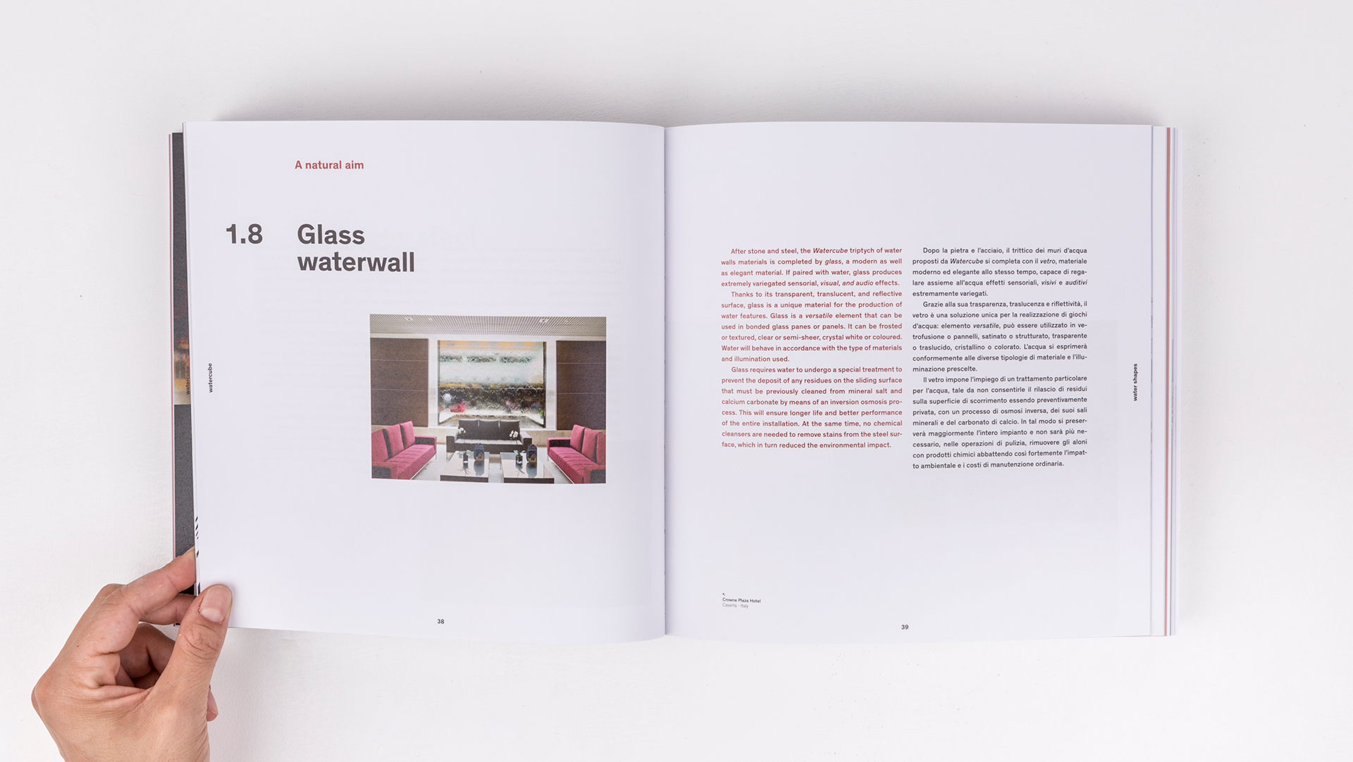 watercube book spread