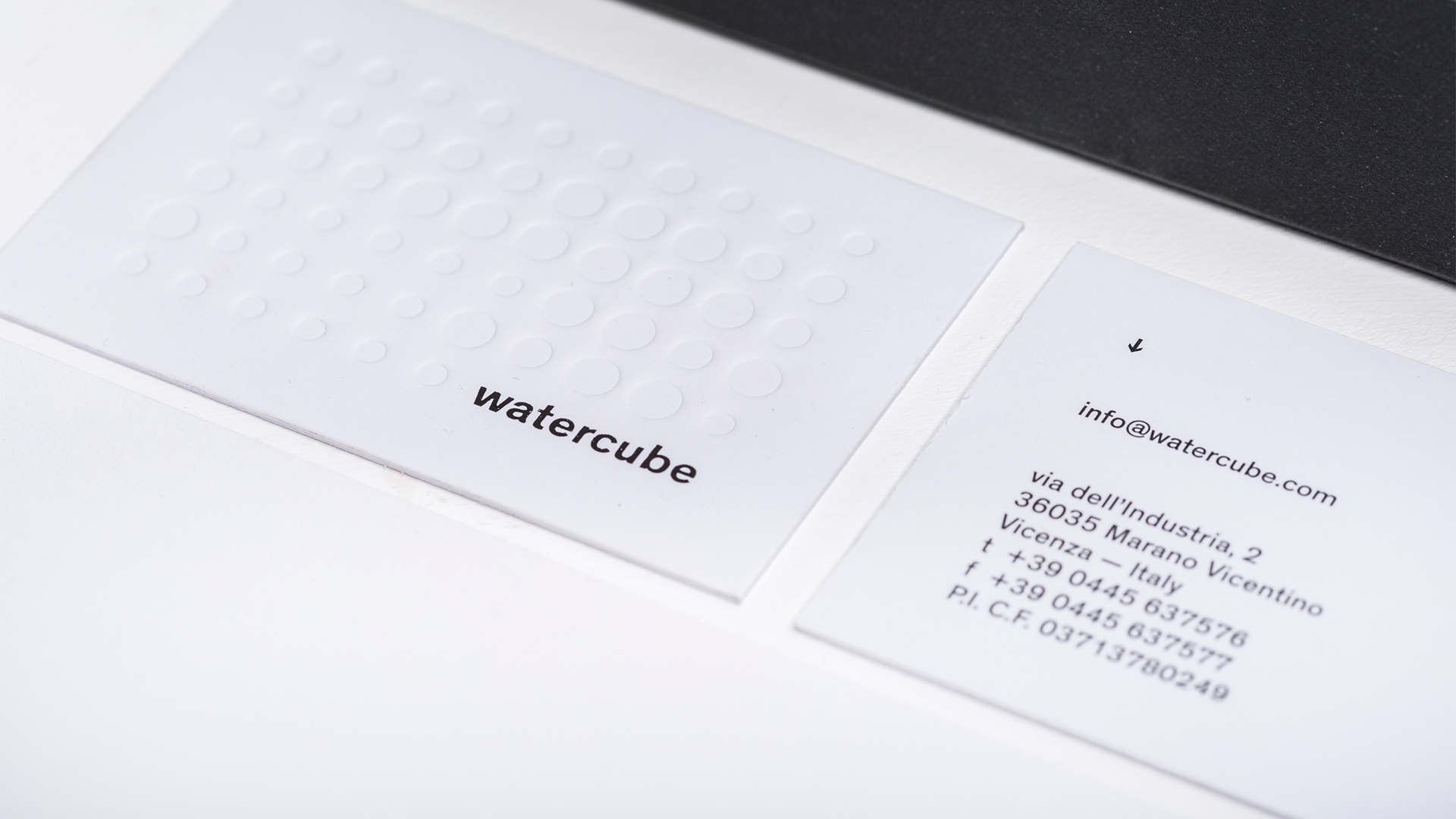 watercube business card